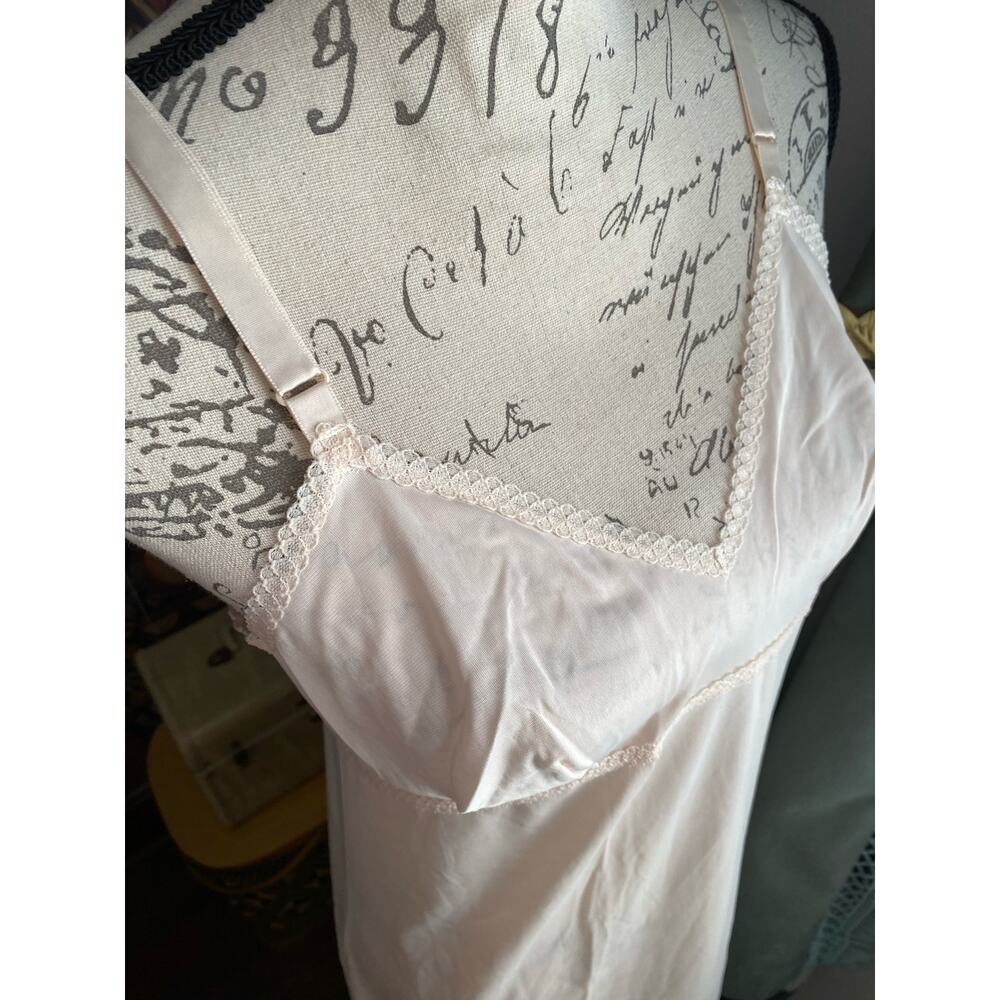 Vintage Cream Long Full Slip - Picture 4 of 9